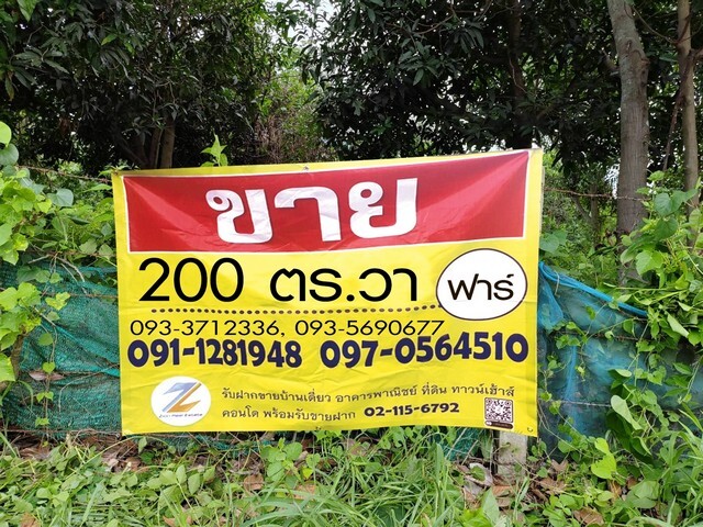 ขายที่ดินสวย 200 ตร.วา ใกล้ตลาดโคกสูง หลังอนามัย ต.โคกสูง อ.เมือง จ.นครราชสีมา ZE533