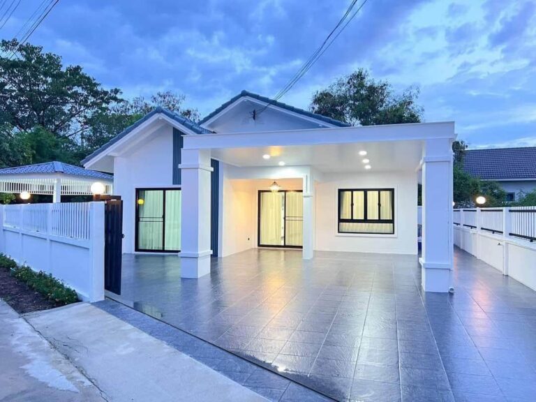 บ้านเดี่ยวชั้นเดียวตกแต่งพร้อมเฟอร์นิเจอร์เครื่องใช้ไฟฟ้าและของของตกแต่งทั้งหลัง…