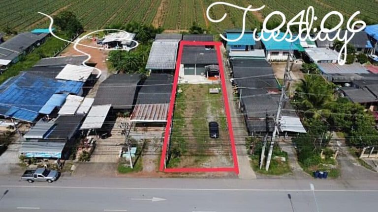 ด่วนๆ ขายที่ดินพร้อมบ้าน ติดสุขุมวิท 

– เนื้อที่ 1 งาน 12 ตรว.

– พิกัด ต.ห้วย…