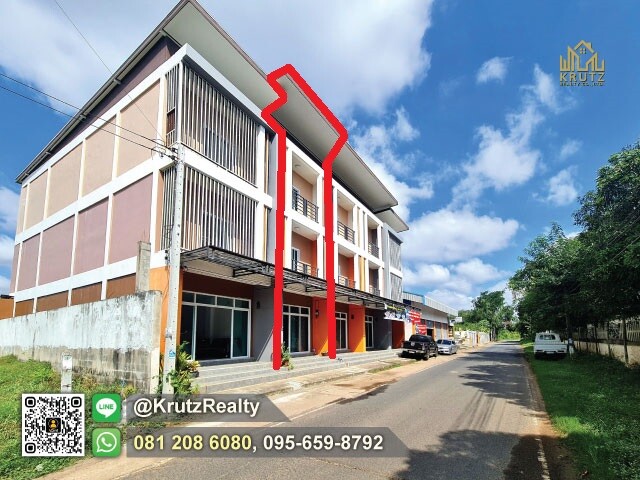 3-story commercial building for sale, 18.8 Sq W. Nok Mueang, Mueang Surin, Surin